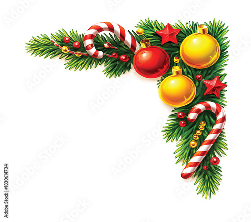 
Christmas tree garland