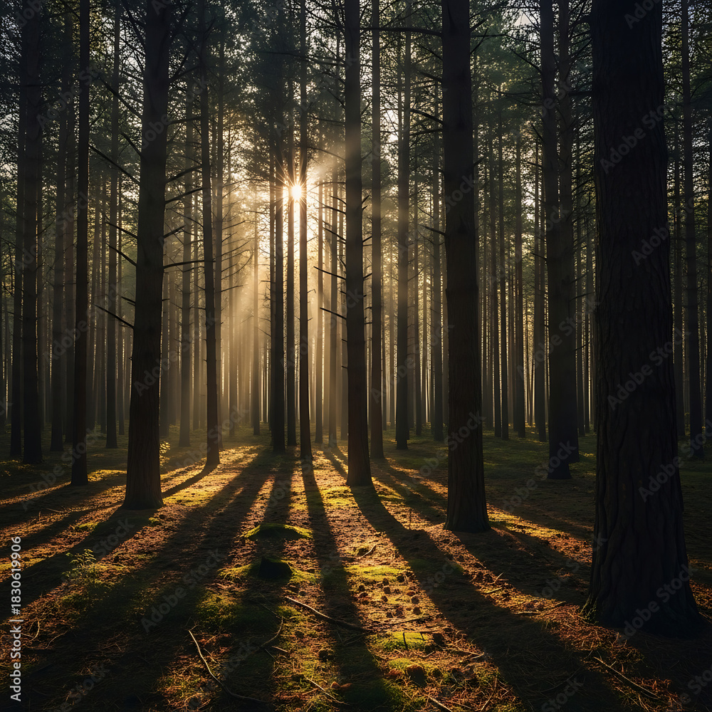 Fototapeta premium “Diverse Natural Landscapes and Atmospheric Wilderness Scenes”