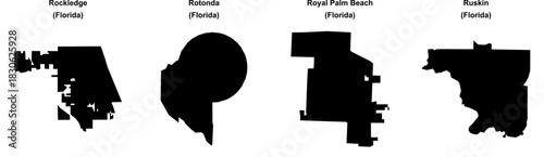 Rockledge, Rotonda, Royal Palm Beach, Ruskin outline maps