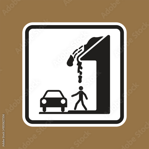 Warning Sign for Pedestrian and Vehicle Interaction in Urban Environment