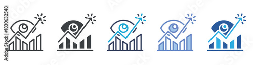 Vision icon set multiple style collection icon set multiple style collection