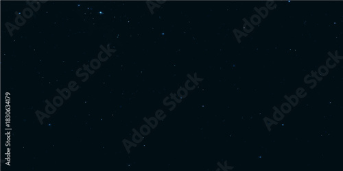 Abstract blue background with shiny particles in motion like a dark night sky or a bright underwater light loop