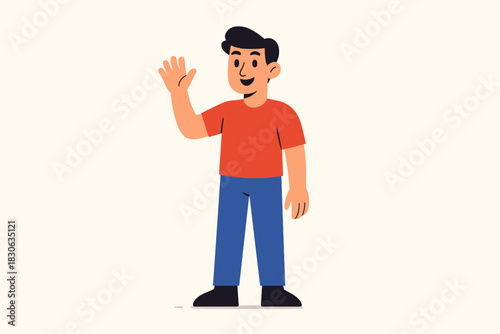vector illustration of a cartoon character for motion design
