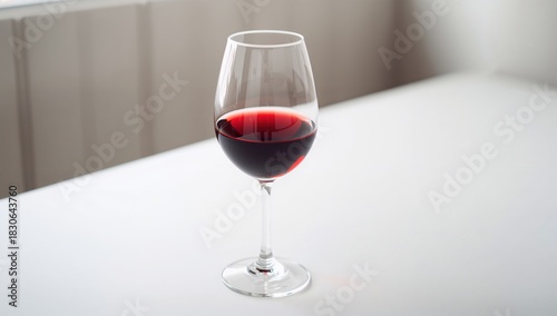 Wine in a glass on a bright...