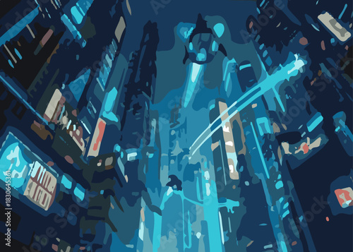 fiber optics background with lots light spots