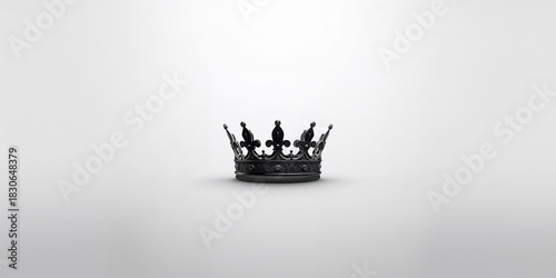 Black crown with detailed r...