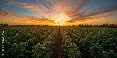 Rural summer scene with a f...