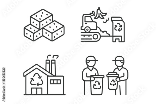 Recycling and waste management system concepts for environmental protection