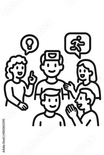 Diverse group collaborating and sharing ideas during a business meeting