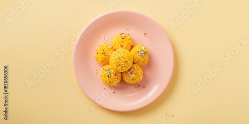 Fototapeta Naklejka Na Ścianę i Meble -  Horses grazing in a summer meadow with lush grass and clear sky, emphasizing natural landscape, Earth Day