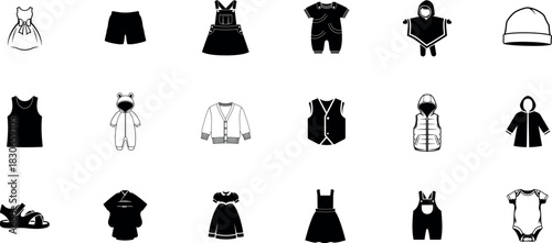 Clothing collection dresses jumpsuits and outerwear silhouette