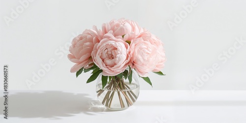 Pink peonies arranged in a ...