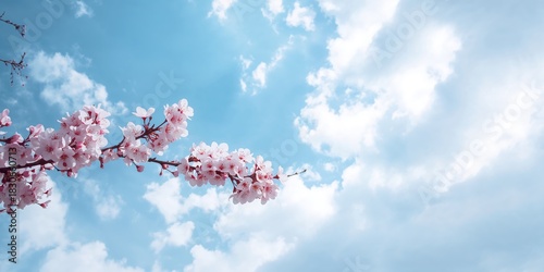Blue sky and clouds in autu...