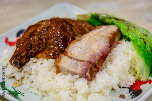 rice with duck and pork