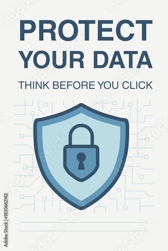 Protect Your Data cyber safety poster