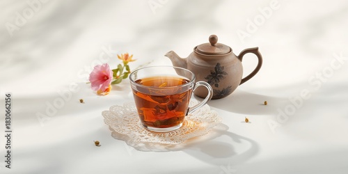 Herbal tea made from fermen...