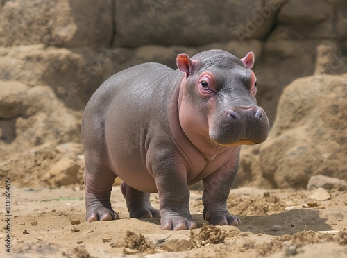 baby hippo