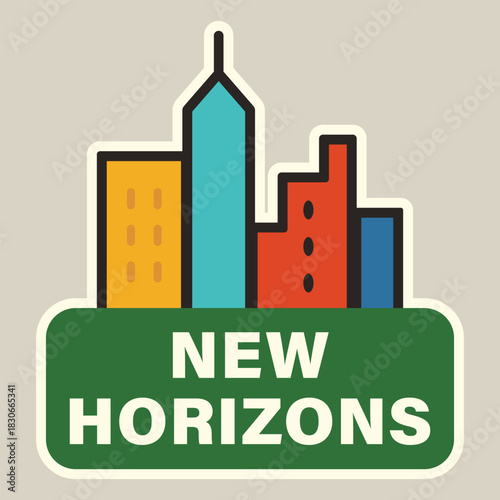 New Horizons city sticker