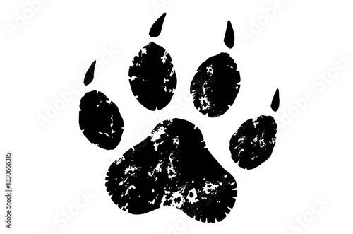animal paw print vector illustrations