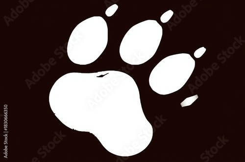 animal paw print vector illustrations