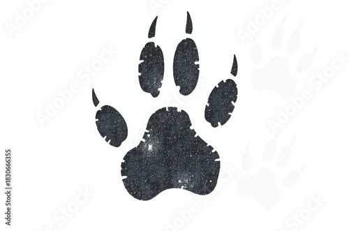 animal paw print vector illustrations
