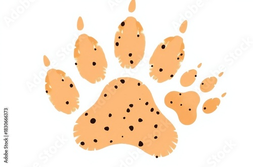 animal paw print vector illustrations