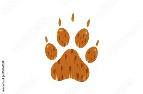 animal paw print vector illustrations