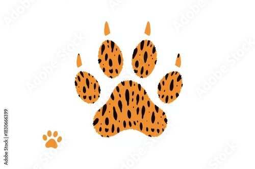 animal paw print vector illustrations