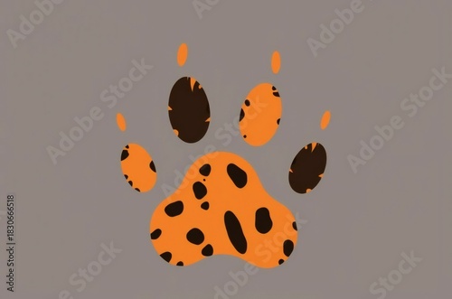 animal paw print vector illustrations