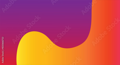 Abstract colorful wave vector illustration with orange and yellow artistic lines background for business design template