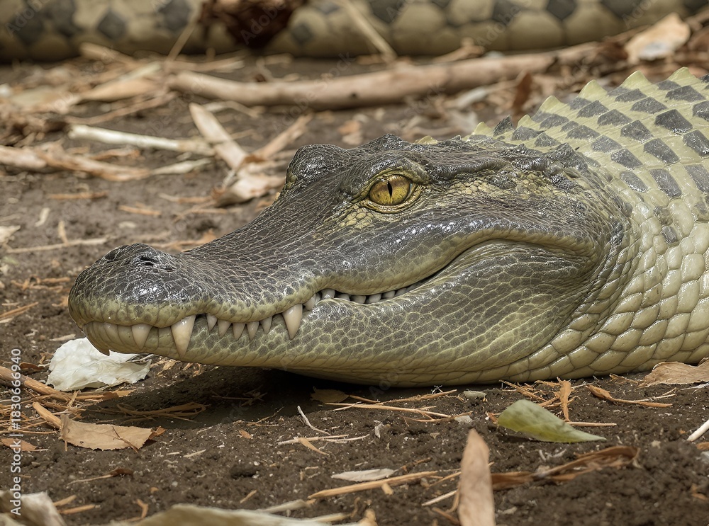 Fototapeta premium alligator 