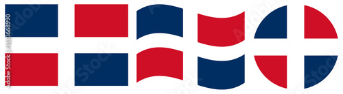 Collection of flags of Dominican Republic. Circle flag of Dominican Republic in circle shape. Wavy flag of Dominican Republic. Free Download Collection of flags of Dominican Republic. Circle flag of Dominican Republic in circle shape. Wavy flag of Dominican Republic. - GFXLoad