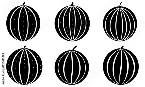 Delicious watermelons for summer designs or healthy eating concepts, originally a scalable graphic for logos, icons, or creative projects