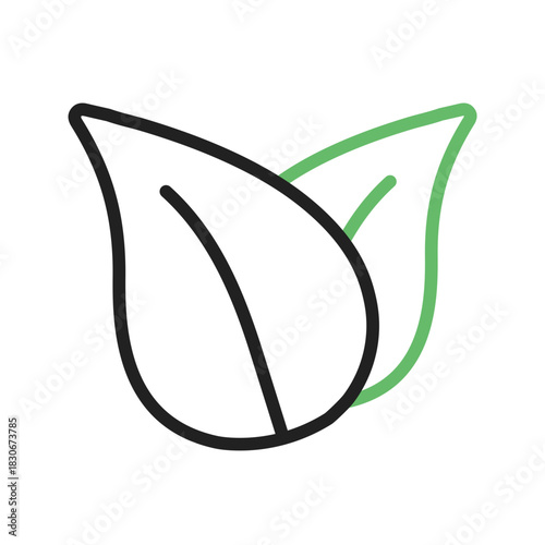 Fallen Leaf icon vector image. Suitable for mobile apps, web apps and print media.