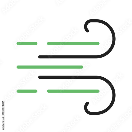 Wind Face icon vector image. Suitable for mobile apps, web apps and print media.