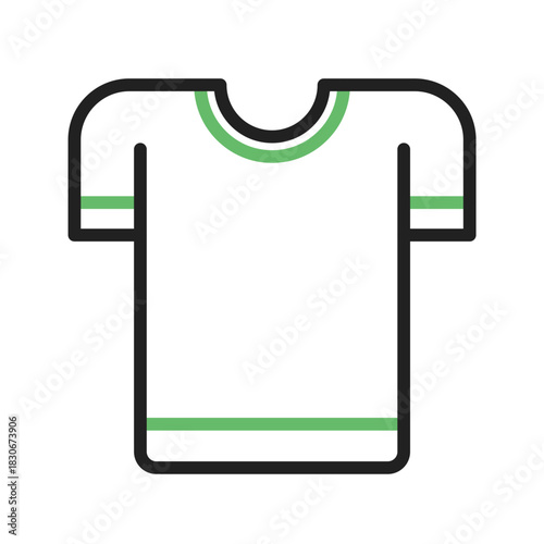 T-Shirt icon vector image. Suitable for mobile apps, web apps and print media.