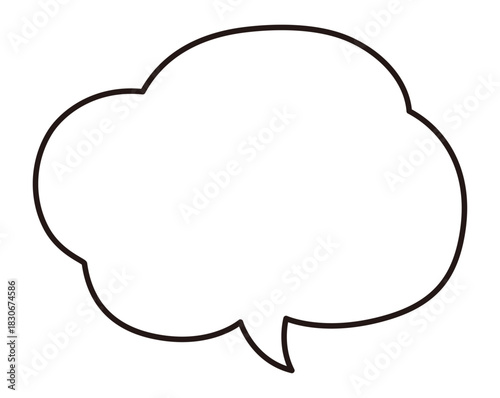 シンプルな吹き出し