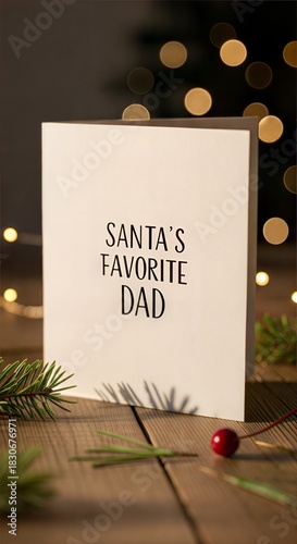 Santa's favorite Dad, Christmas theme