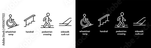Accessibility and Barrier-Free Icons Set