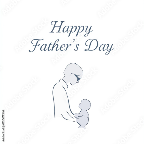 vector illustration happy father day