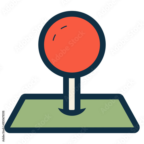 location pin marker with map icon