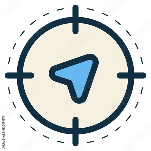 target navigation sign icon