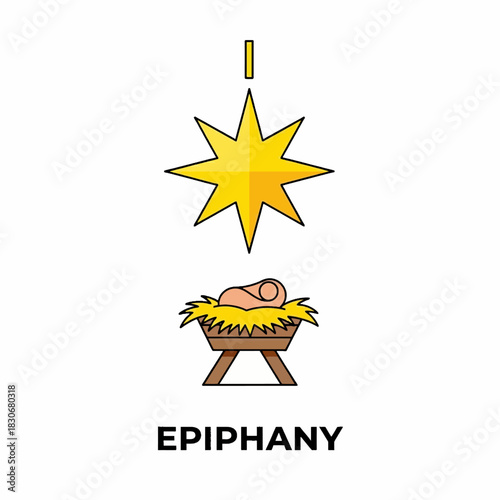 The Star of Bethlehem and the Nativity Scene.