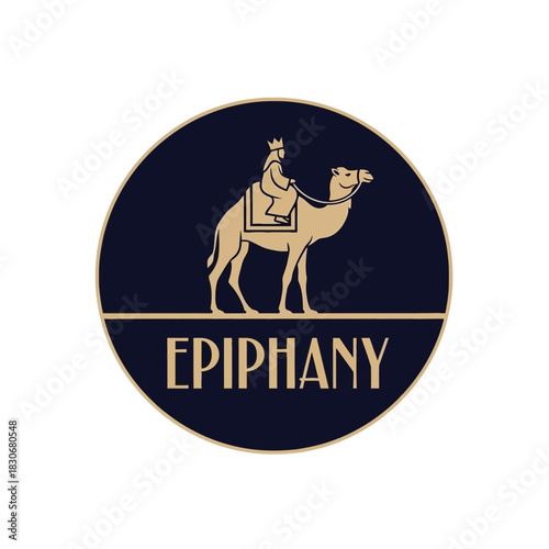 Camel Rider with King on Camel Depicting Epiphany.