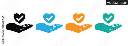 Trust, care, and validation are conveyed with this minimalist design. Colorful hearts rest in supportive hands, representing safety, kindness, and positive solutions.