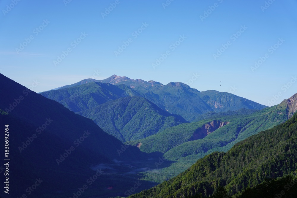Fototapeta premium 北アルプス 岳沢から望む 乗鞍岳 