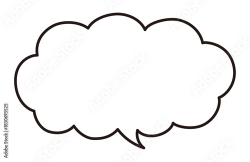 シンプルな吹き出し