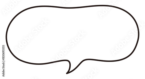 シンプルな吹き出し