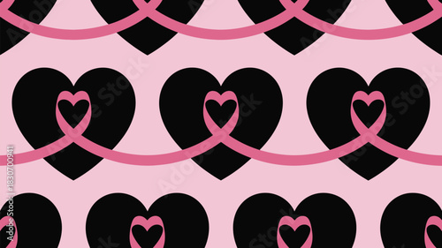 Elegant heart pattern design for Valentine's Day, anniversaries, or expressing love and affection through stylish, modern design projects