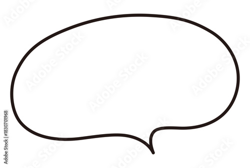 シンプルな吹き出し